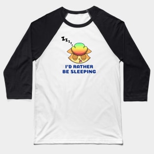 kittyswat Simone I'd Rather Be Sleeping Baseball T-Shirt